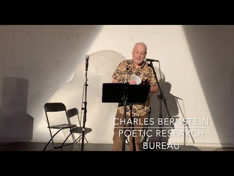 Charles Bernstein: Live at the Poetic Research Bureau