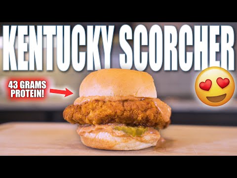 ANABOLIC KFC KENTUCKY SCORCHER | Easy  Diet Friendly Spicy Chicken Sandwich Copycat Recipe