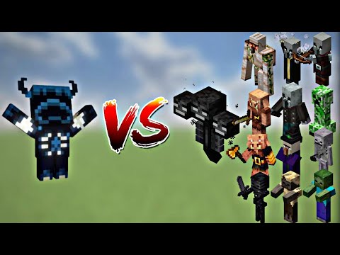 Ultimate Minecraft Showdown: Baby Warden vs All Mobs!
