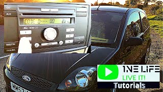 Ford Fiesta How To Enter Radio Code. Reset Radio Code
