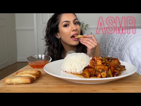 ASMR CHINESE GONG BAO SHRIMP, CRISPY SPRING ROLLS *Kitone ASMR*