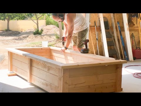 DIY Raised Garden Bed build video