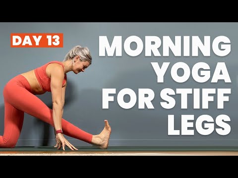 Morning Yoga for Stiff Legs - 21 days of free live online yoga classes - (Day 13)