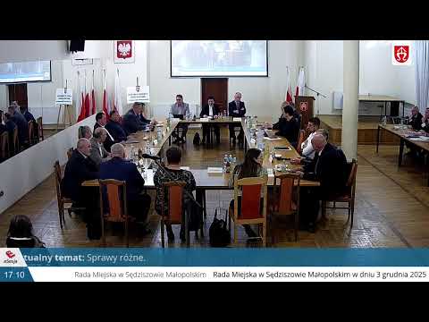 Urząd Miejski w Sędziszowie Małopolskim – XIX SESJA RADY MIEJSKIEJ W SĘDZISZOWIE MAŁOPOLSKIM