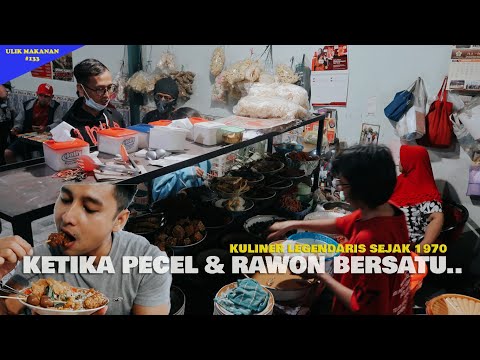 NASI PECEL PAKE KUAH RAWON?? GIMANA RASANYA YA? | Warung Malam Ngagglik | Kuliner Malang