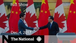 The National for Monday December 4, 2017 - Free trade, Yemen, Trump's wall
