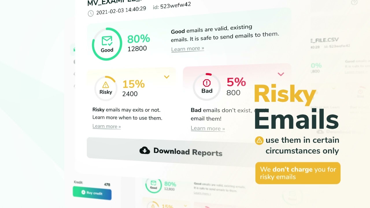 MillionVerifier - email verification results