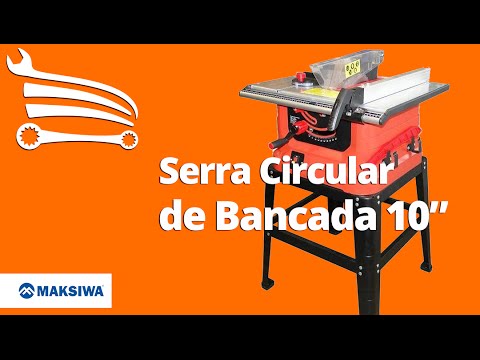 Serra Circular de Bancada SC600I 10 Pol. 1500W  - Video