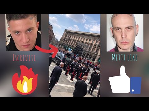 DIABLO BABY PISCIA DURANTE IL FUNERALE DI BERLUSCONI SU UNA FOTO DI GEMITAIZ IN PUBBLICO IN DUOMO!!