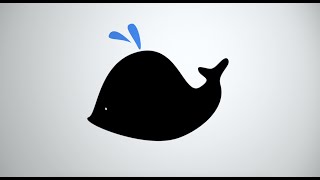 HypnoBaby - Happy baby blue whale bedtime music and animation.