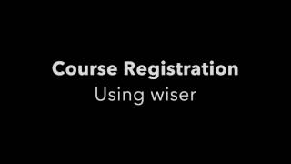 Course Registration Tutorial