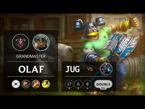 Olaf Jungle vs Ekko - KR Grandmaster Patch 9.24