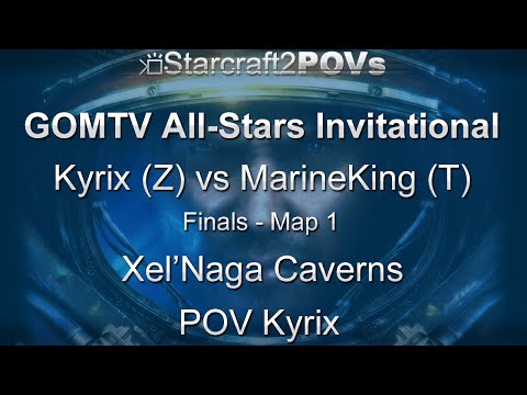 SC2 WoL - GOMTV All-Stars 2010 - Kyrix vs MarineKing - Finals - Map 1 - Xel'Naga Caverns - Kyrix