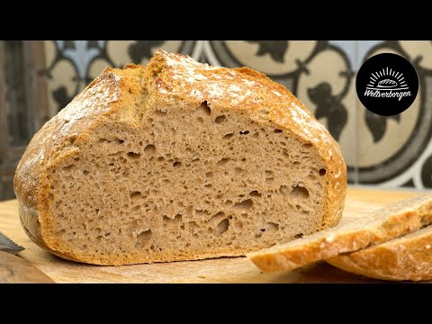 Gesundes Dinkelbrot mit Sauerteig, schnell und einfach!