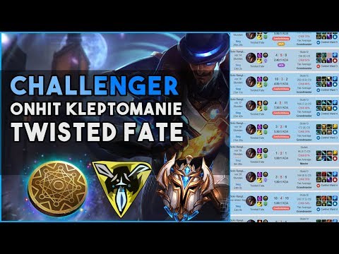 TWISTED FATE mit KLEPTOMANCY und ONHIT DOMINIERT EUW CHALLENGER | so spielt Jepsu 1 v 9 Twisted Fate