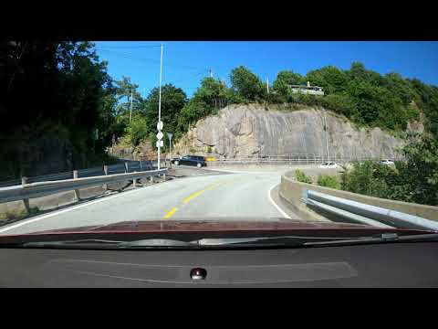 Drivelapse, Norway, Helleren in Jøssingfjord to Flekkefjord via Fv44