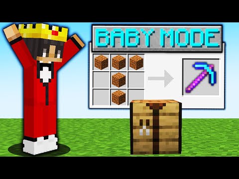 Minecraft But It's on BABY Mode