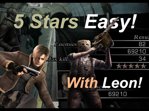 Get 5 Stars with Leon on the Water World | Easy No Skill Required | RE4 Mercenaries Resident Evil 4
