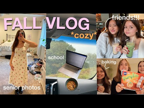 FALL DAYS IN MY LIFE🎃baking, friends, realistic school days + more :)