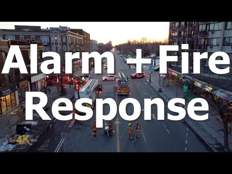 Montréal: Firetrucks pull up & leave double incident scene 3-12-2024