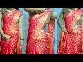 Bnarasi Silk Saree Draping In Very Easy Steps Stone Work Silk Saree DRAPING TUTORIAL For Bigenars
