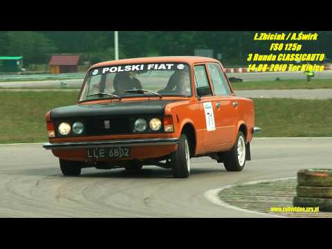 Ł.Zbiciak / A.Świrk FSO 125p 3 Runda CLASSICAUTO Tor Kielce 2010