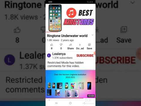 Underwater World Ringtone On My Samsung Galaxy A7 2016