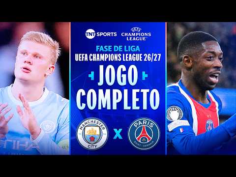 MANCHESTER CITY 2X4 PSG | JOGO COMPLETO | FASE DE LIGA | CHAMPIONS LEAGUE 2026/27