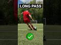 Improve Long Passing Technique In Soccer