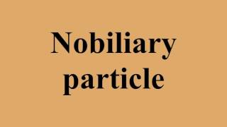 Nobiliary particle