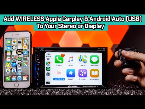 Add WIRELESS Apple Carplay & Wired Android Auto(USB Only) to Car Stereo or Display - Cartizan CP2-11