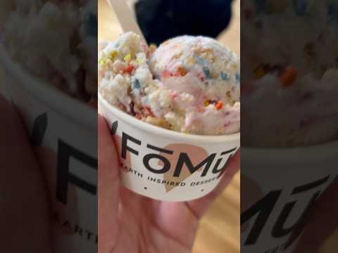 FoMu Gluten Free Birthday Cake Ice Cream #icecrram #glutenfree #boston