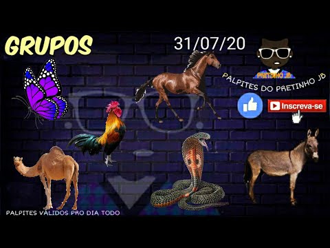 PALPITES DO PRETINHO JB 31/07/2020 SEXTA-FEIRA