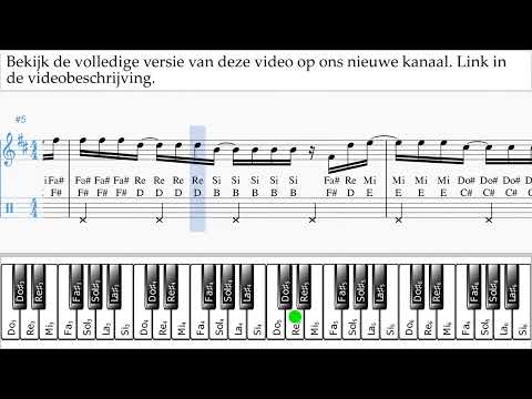 Piano Leren Spelen (rechter hand) KAROL G, Shakira - TQG Tablatura um-a-n799 voorvertoningen