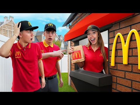 🍟 WE BUILT a SECRET McDonald's in the VILLA!! 🏡 w/Breakfast Club