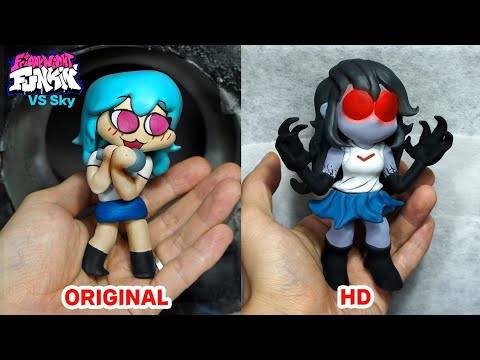 [FNF] Making Sky Sculpture Timelapse [Vs Sky mod] - Friday Night Funkin'