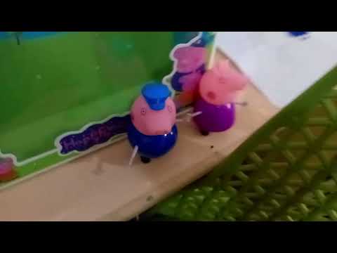 Peppa Pig Jumping on the Pool - Nursery Rhymes - Five little Monkeys Jumping on the Bed - Part 2