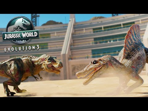 All Large Carnivores BATTLE! - Jurassic World Evolution 3