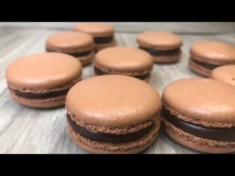 Secret Behind Shiny Macaron Tops - Chocolate Macaron Recipe - Swiss Method - No Hollows