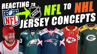 NFL to NHL Hockey jersey Concepts!