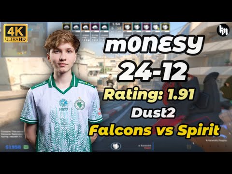 m0NESY (24-12) Falcons vs Spirit (Dust2) | IEM Chengdu 2025 #cs2 #m0nesy