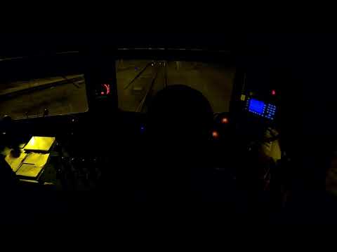4k Cabview 🚅 locomotive 🚅 Noční jízda na nákladech