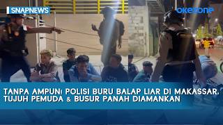 Download lagu No Mercy! Police Pursue Illegal Racing in Makassar, Seize Seven Youths and a Bow and Arrow | Snap... mp3