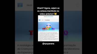 Para verem que é verdade, vejam esta notícia no app da RPC sobre a volta da #tvglobinho # #foryou