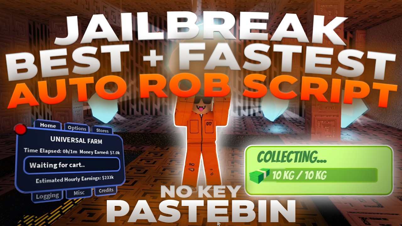 [💸200k/hr] Jailbreak Auto Rob Script | BEST KEYLESS AUTOFARM (Pastebin 2026)