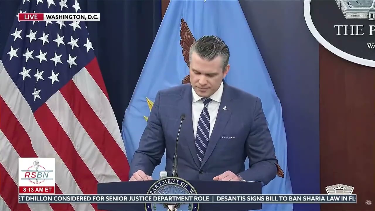 FULL EVENT: Secretary Hegseth and Chairman Caine Address the Press after Iran Ceasefire - 04/08/26