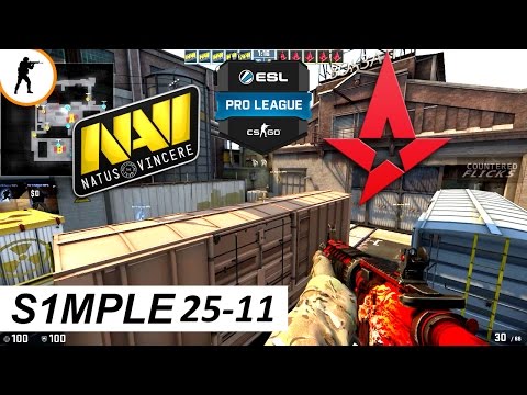 s1mple POV 25-11 vs. Astralis (ESL Pro League Season 4)