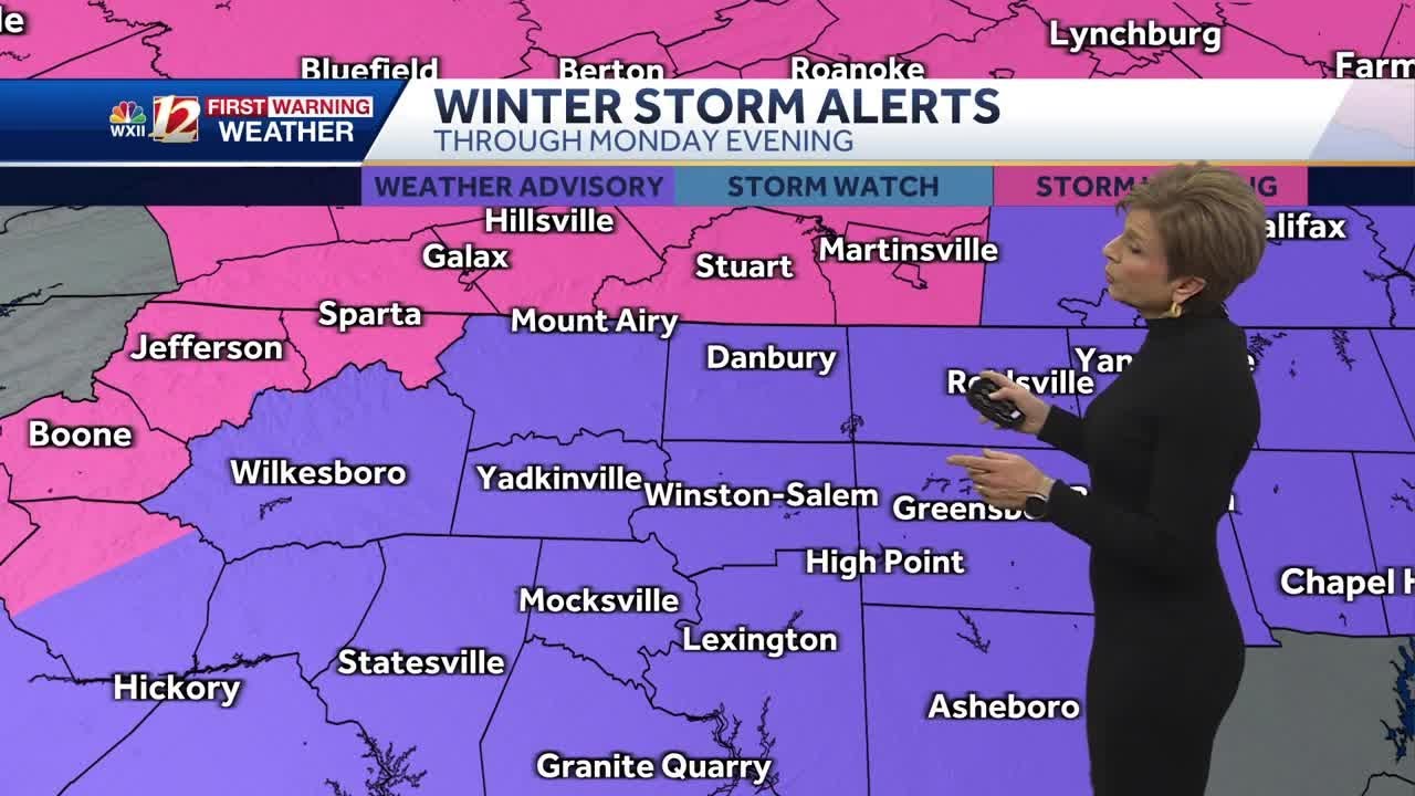 WATCH: Triad now under Winter Weather Advisory