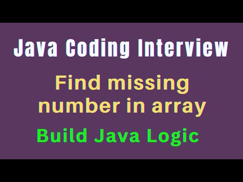 Java Coding Interview Find Missing Number In Array In Java Hindi How To Find Missing Number