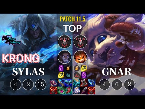 RNW KronG Sylas vs Gnar Top - KR Patch 11.5